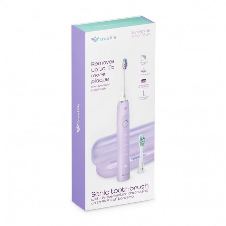 Electric Toothbrush - TrueLife SonicBrush Clean70, 5 Modes, 4.4 Hours Battery Life, Lavender