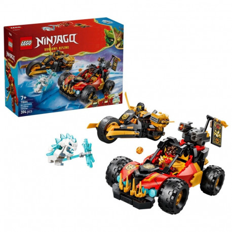 Toy Set - LEGO NINJAGO 71864 Kai And Cole's Combiner Vehicles 394 Pcs, 3 Minifigures