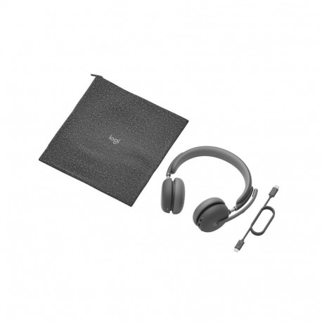 Headset - Logitech Zone Wireless 2 Teams, Bluetooth, ANC, Black