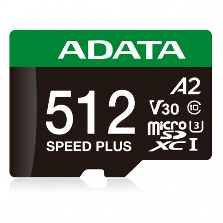 Memory Card - ADATA Speed Plus 512 GB MicroSDXC 180 MB/s Read, 160 MB/s Write