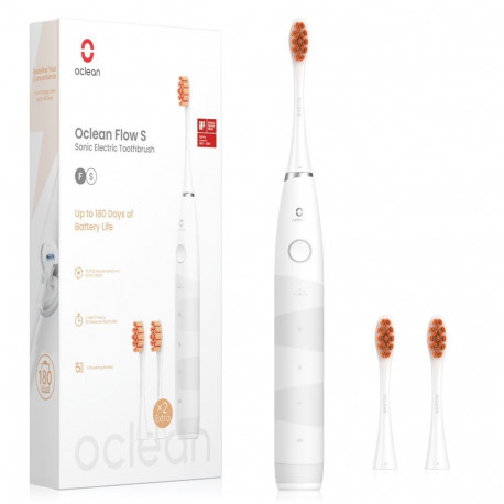 Electric Toothbrush - Oclean Flow S, 76,000 Movements/Min, Waterproof, White