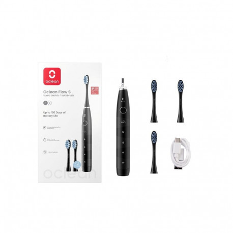Electric Toothbrush - Oclean Flow S, 76,000 Movements/Min, 5 Modes, Black