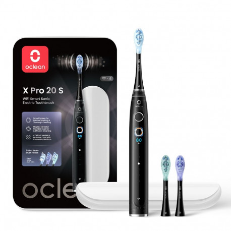 Electric Toothbrush - Oclean X Pro 20 S, Maglev 4.0 Motor, App Connectivity, Black