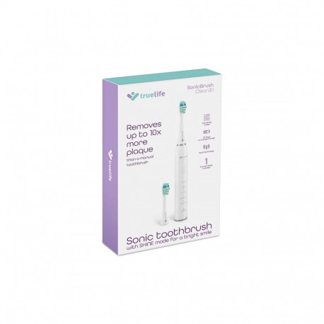 Electric Toothbrush - TrueLife SonicBrush Clean30, 70,000 Movements/Min, USB-C, White