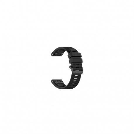 Fixed QuickFit silikoonist kellarihm 22mm, must