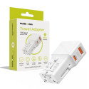 Mobile Origin Travel adapter 25W EU/US/UK/AU, white