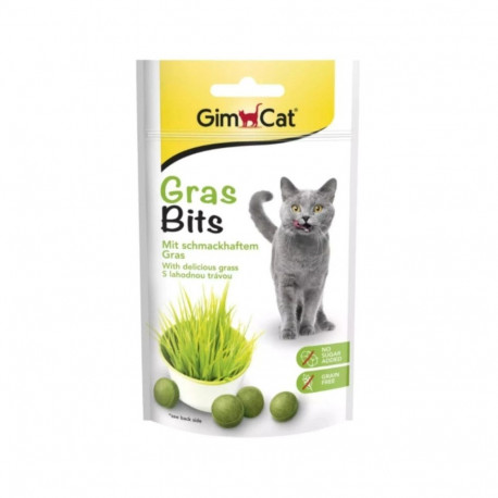 GIMCAT GrasBits Crunchy Grass Bites – cat treat – 425g