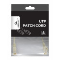 Patch cord kat.6 copper UTP 0.25m grey