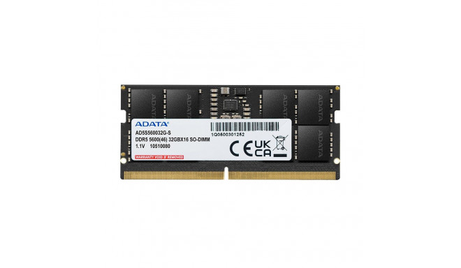ADATA Premier memory module 16 GB 1 x 16 GB DDR5 262-pin SO-DIMM ECC
