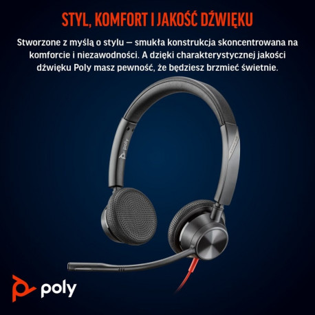 Poly Blackwire 3325 peakomplekt