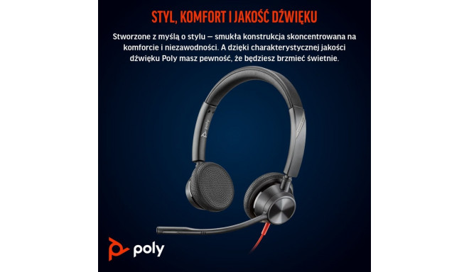 Poly Blackwire 3325 peakomplekt