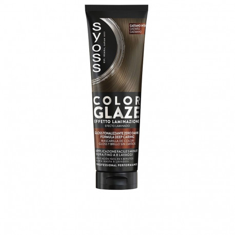 SYOSS COLOR GLAZE mascarilla de color matiante con efecto laminado #Castaño 130 ml
