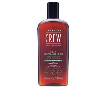 American Crew šampoon 3-ühes kummel ja mänd 450ml
