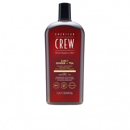 AMERICAN CREW 3-IN-1 GINGER + TEA champú 1000 ml
