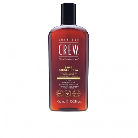 AMERICAN CREW 3-IN-1 GINGER + TEA champú 450 ml