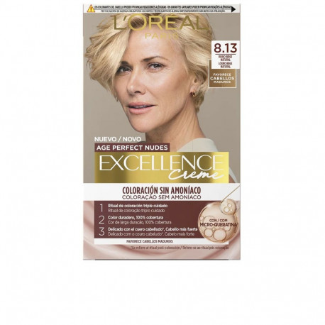 L'ORÉAL PARIS juuksevärv EXCELLENCE CREME #8.13 ammoniavaba mikrokeratiiniga, beežblond