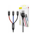 Baseus USB3w1 USB-C / Lightning / Micro 3.5A 1.2m Cable / black