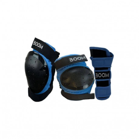 Kaitsmed BOOM Classic Tripple Pad Set, sinised, suurus M