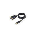 StarTech.com 3ft (1m) USB to Null Modem Serial Adapter Cable, Interchangeable DB9 Screws/Nuts, COM R