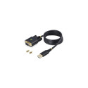 StarTech.com 3ft (1m) USB to Null Modem Serial Adapter Cable, Interchangeable DB9 Screws/Nuts, COM R