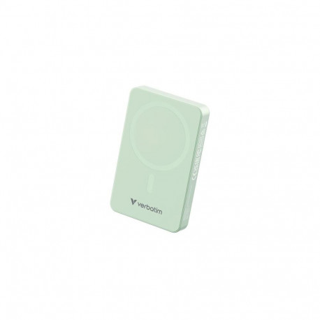 Verbatim Charge 'n' Go Essentials Magnetic Wireless Power Bank 10000 mAh Green