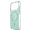 Bubble Dots Mag case for iphone 16 6,1" green