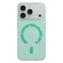 Bubble Dots Mag case for iphone 17 6,3'' green