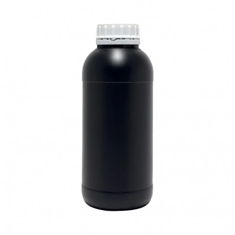 Ars-Imago Black HDPE bottle 1 Litre with screw cap