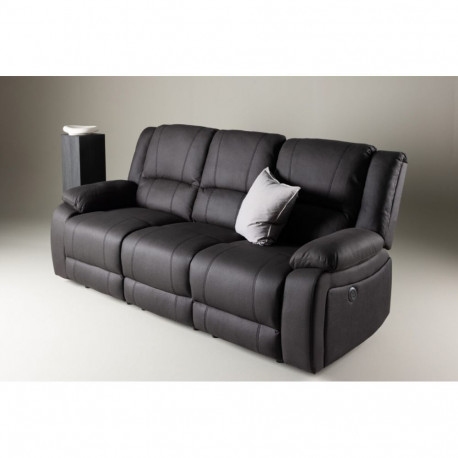 Diivan SINGAPORE 3-kohaline recliner, must