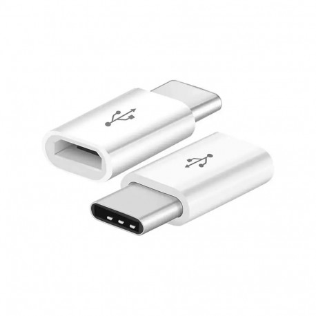 Fusion Universal Adapter Micro USB to USB Type-C (USB-C) Connection White