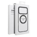 Case for iPhone 14 PRO Frame Circle Stand compatible with MagSafe black