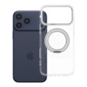 Case for iPhone 17 Pro Max / 18 Pro Max ( low camera edge) Frame Circle Stand compatible with MagSaf