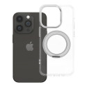 Case for iPhone 14 PRO Frame Circle Stand compatible with MagSafe transparent