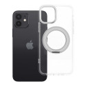 Case for iPhone 12 Frame Circle Stand compatible with MagSafe transparent