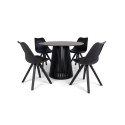 DINING TABLE DOMOLETTI D100CM BLACK