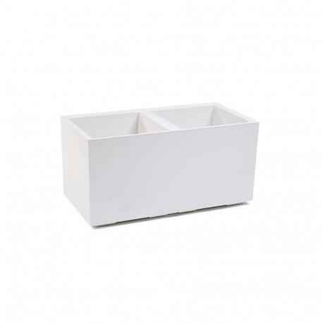 Karo plastikust lillepott 80x40x40cm kreemikas