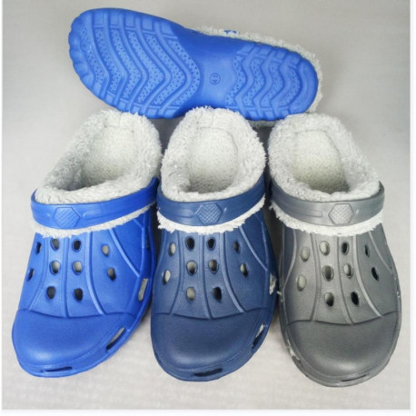 SLIPP WITH FUR MBYY4 MEN 45 GRAY