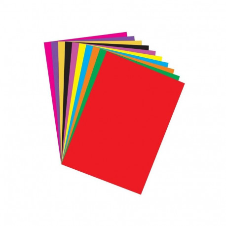 COLORED CARDBOARD A4 80 SHEETS 8COLORS