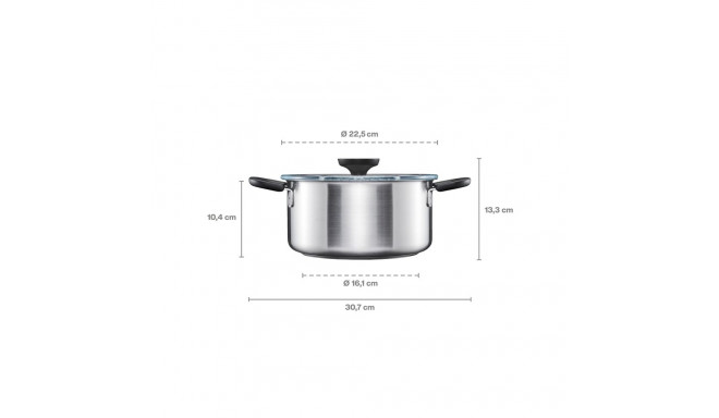 CASSEROLE FF 3L kaanega 1072316