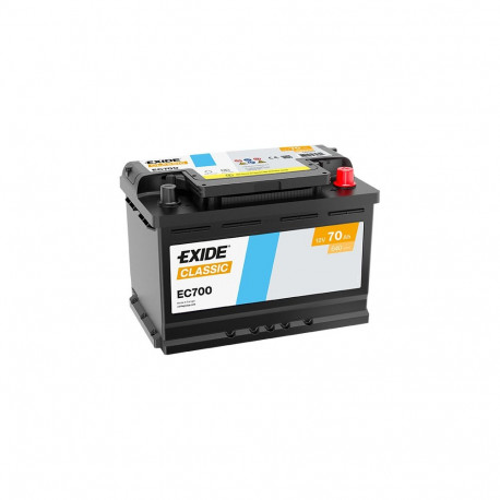 Exide Classic 70Ah 640A 278x175x190-+