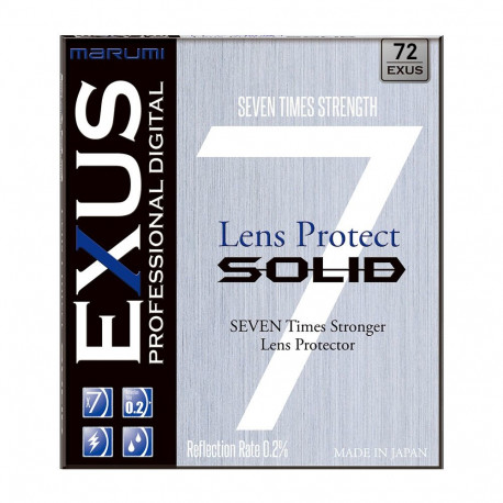 Lens Filter - Marumi EXUS SOLID 72mm Tempered Glass Protection Filter