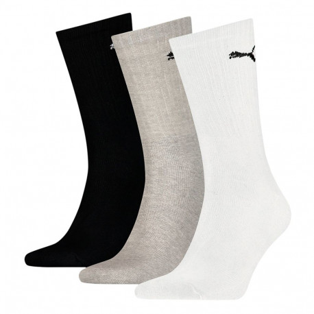 Puma sokid 907940 03 spordilised kergekaalulised keskmise säärega 3P, valge, hall, must