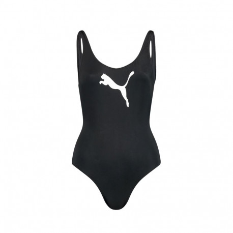 Kostium kąpielowy damski Puma Swim Women Swimsuit 1P czarny 907685 06 XL