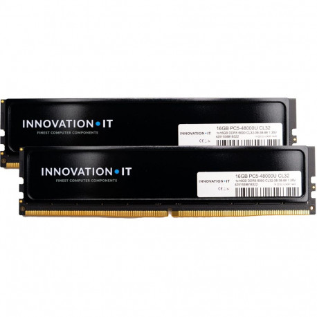 Innovation IT mälukomplekt 6000 32GB 2x16GB CL32 1.35V CL32-38-38-96 jahutusribaga