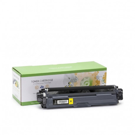 "STATIC Toner cartridge compatible with Brother TN-221Y/TN-241Y yellow remanufactured 1.400 pages"