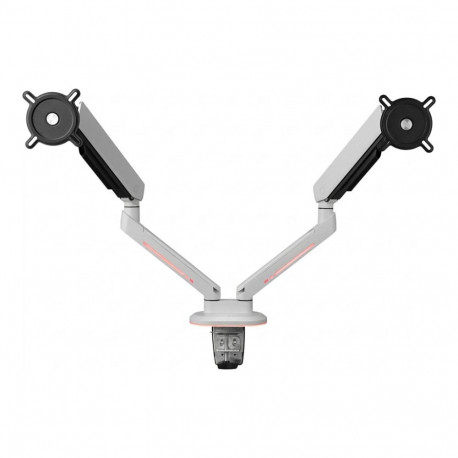 "One for all Universeller Gaming Dual Monitorarm (DM8220) (wei, RGB)"