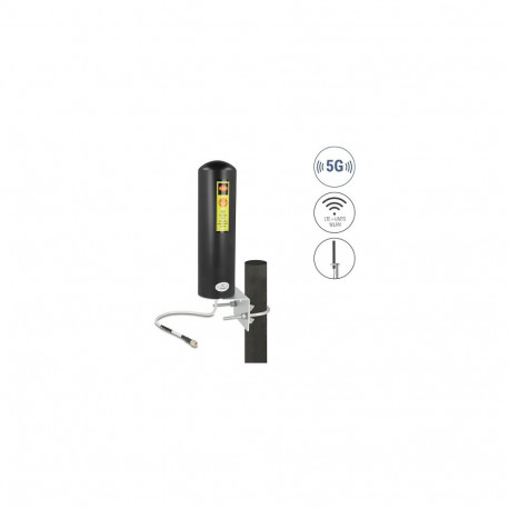 "Delock 5G LTE Antenne SMA Stecker 3 - 5 dBi starr omnidirektional Wand- und Mastmontage outdoor sch