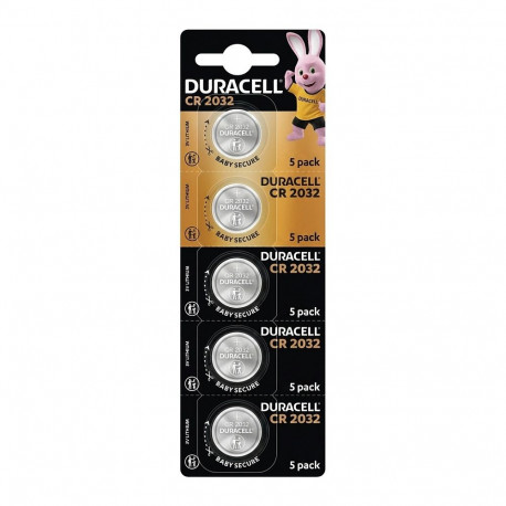 Duracell nupp-patarei CR2032 lithium 3V 5-pakk