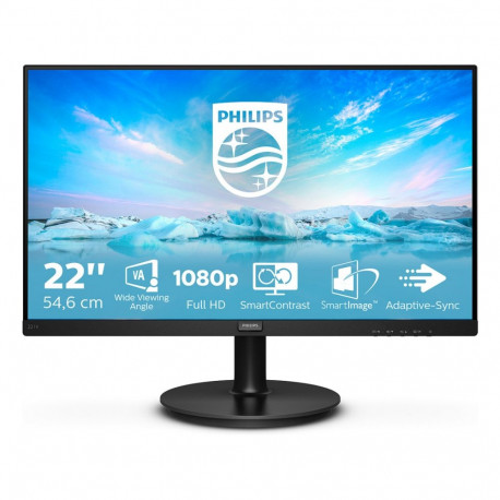 V Line LED-ekraan 221V8A/00 54.6cm (21.5") 1920 x 1080 pixels Full HD, must
