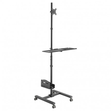 EQUIP multimeediakäru 650171 min. 43,2cm (17") maks. 81,3cm (32") maks. VESA 100 x 100 8kg, must